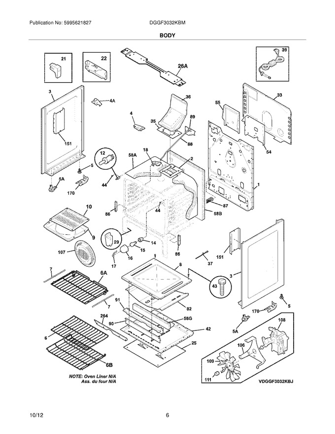 Diagram for DGGF3032KBM