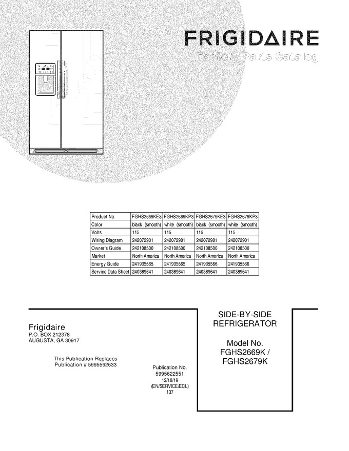 Diagram for FGHS2669KP3