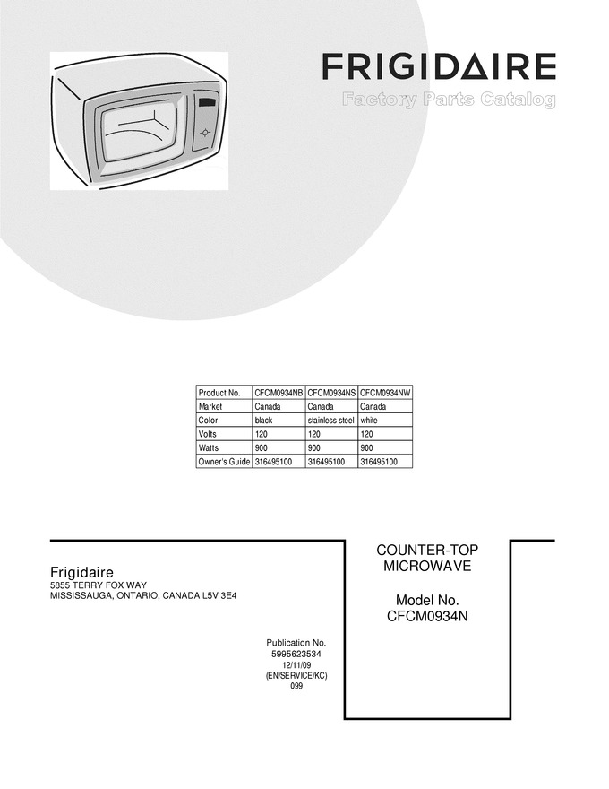 Diagram for CFCM0934NW
