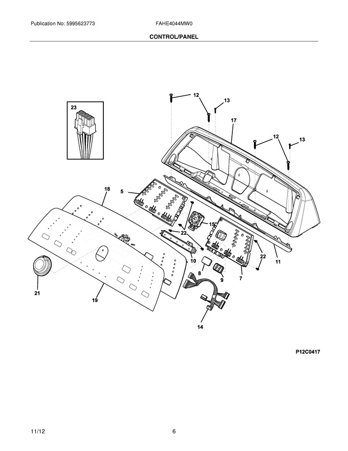 Diagram for FAHE4044MW0