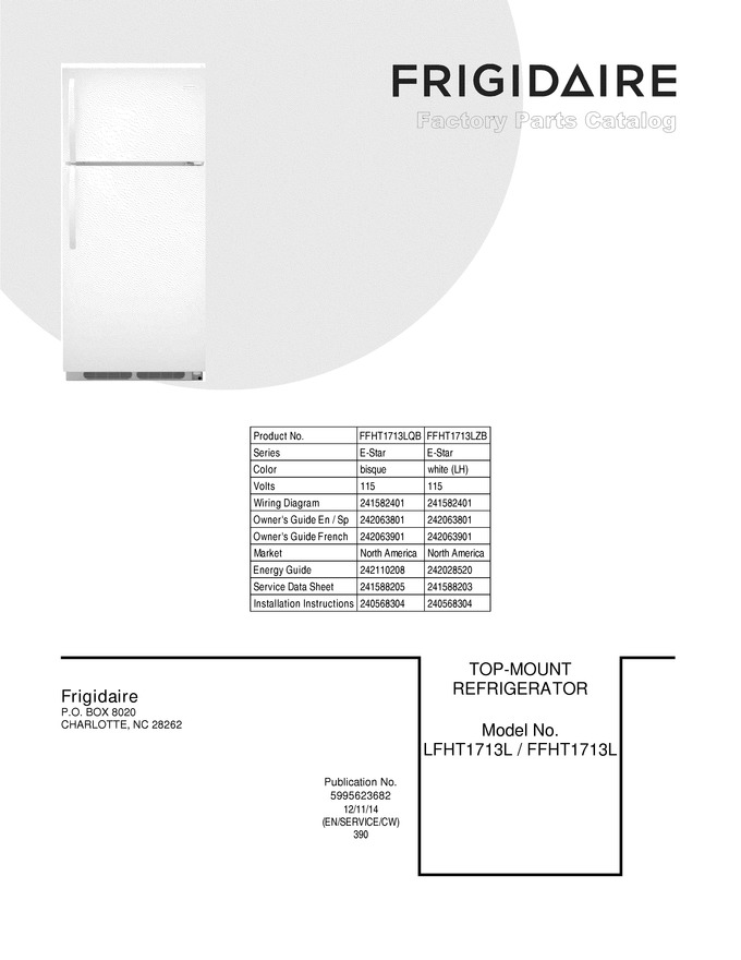 Diagram for FFHT1713LQB