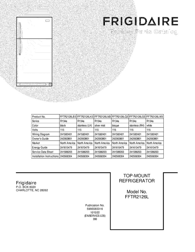 Diagram for FFTR2126LQ3