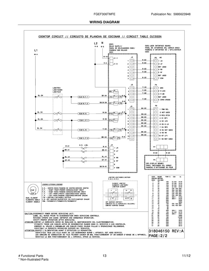 Diagram for FGEF306TMFE