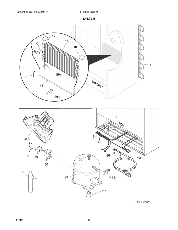 Diagram for FFU21F5HWW