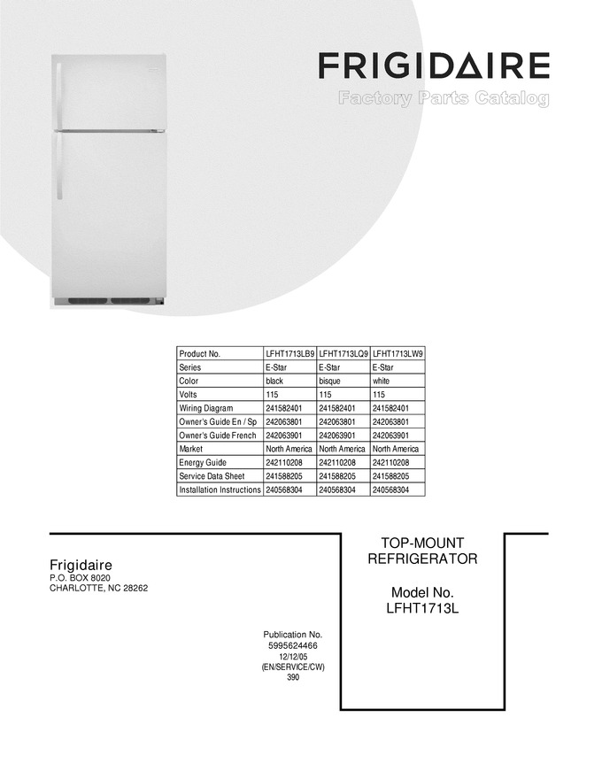 Diagram for LFHT1713LB9