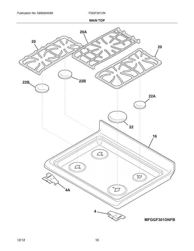 Diagram for FGGF301DNWA