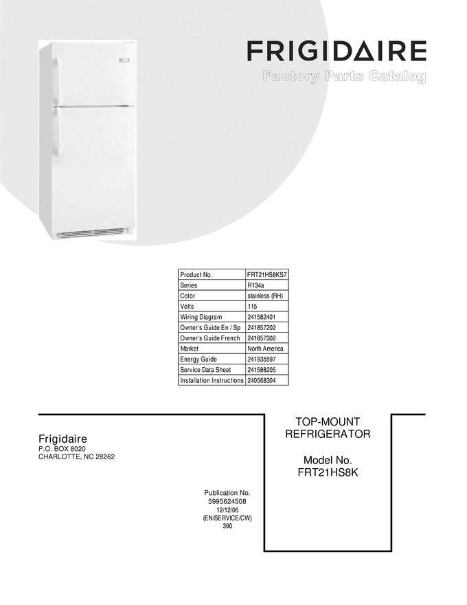 Diagram for FRT21HS8KS7