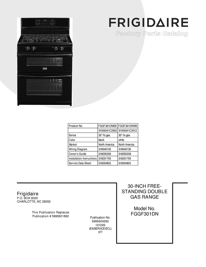 Diagram for FGGF301DNBB