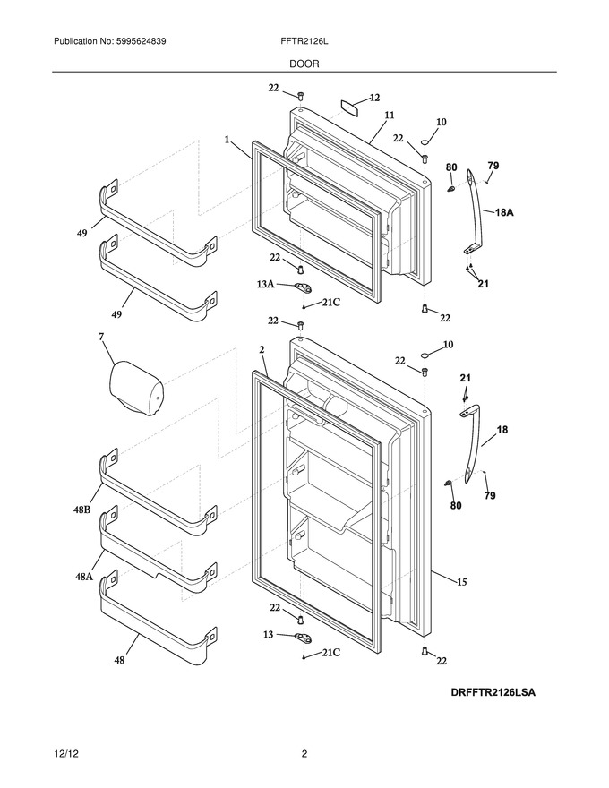 Diagram for FFTR2126LSB