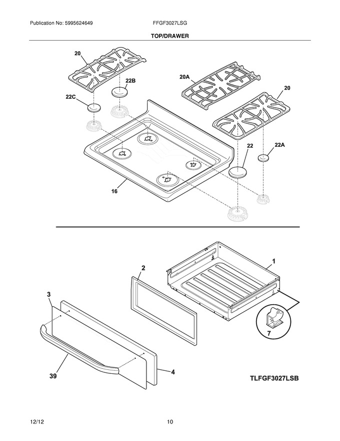 Diagram for FFGF3027LSG