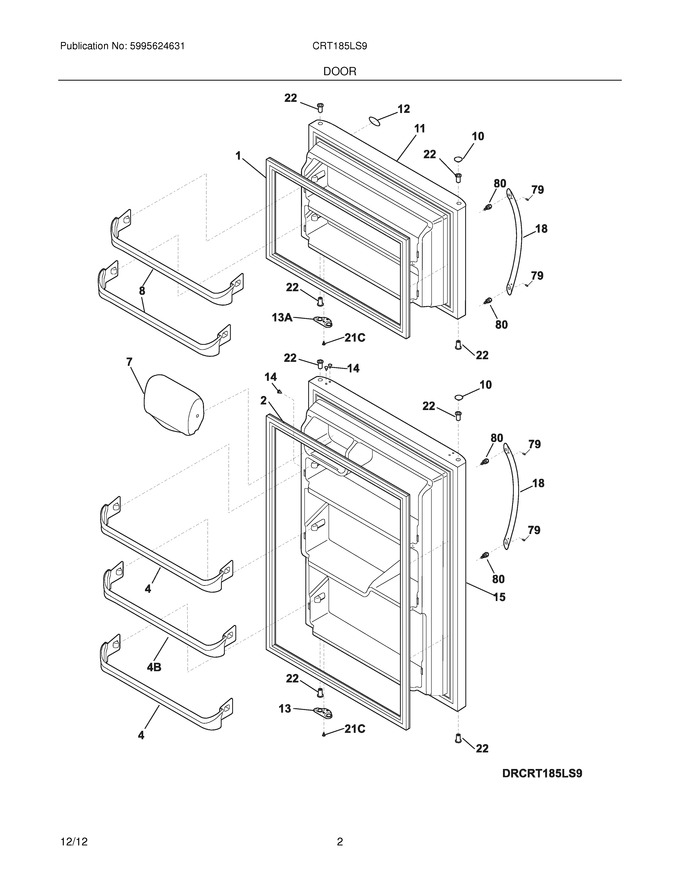Diagram for CRT185LS9