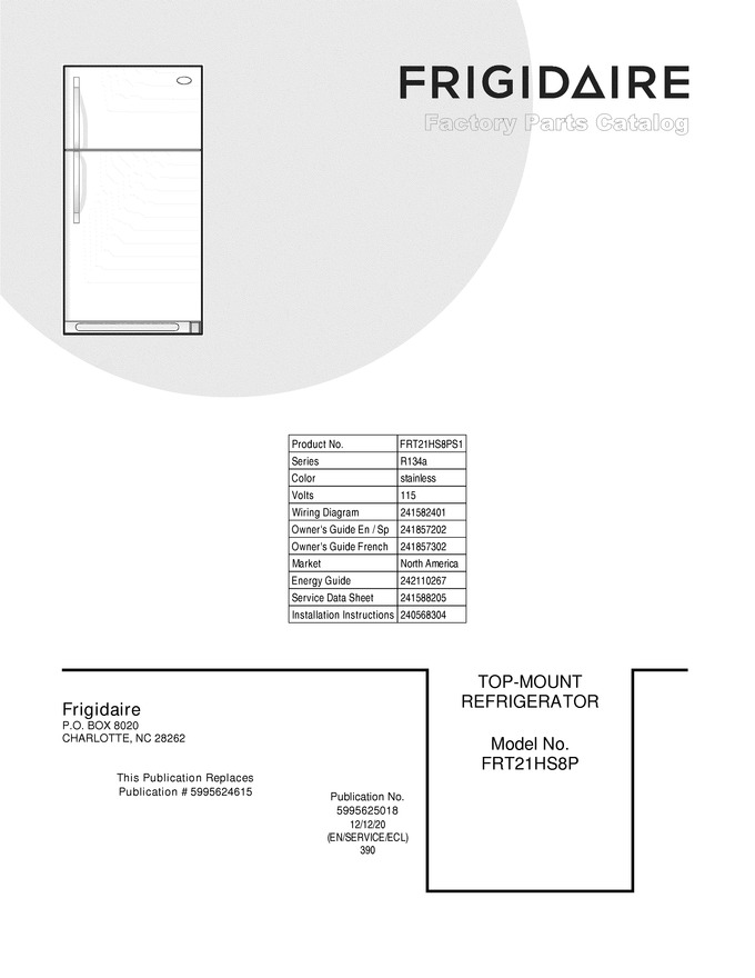 Diagram for FRT21HS8PS1