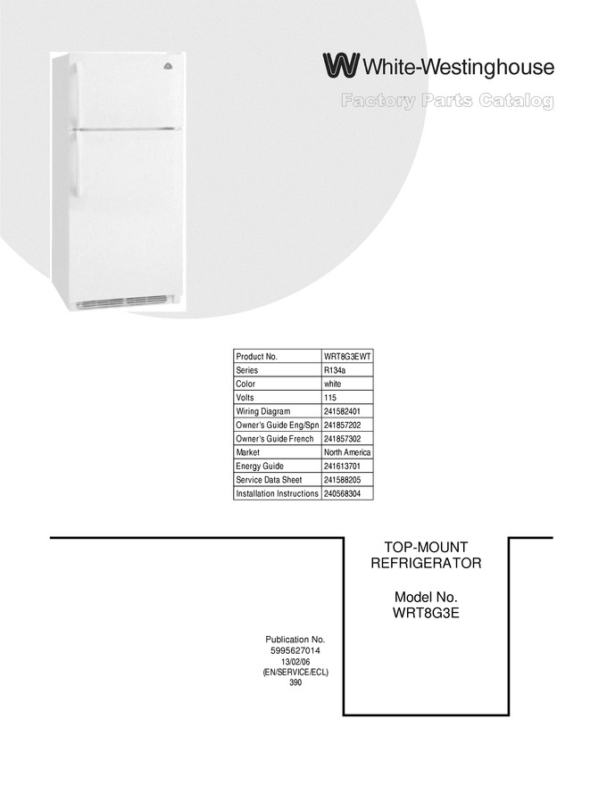 Diagram for WRT8G3EWT