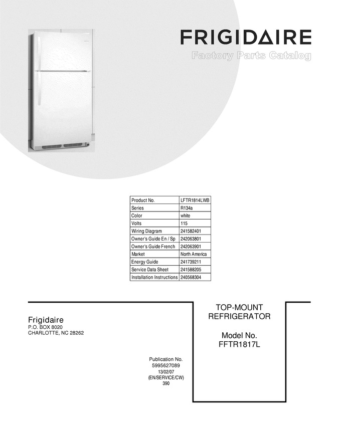 Diagram for LFTR1814LWB