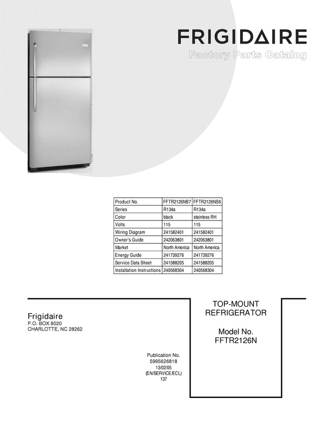 Diagram for FFTR2126NS6