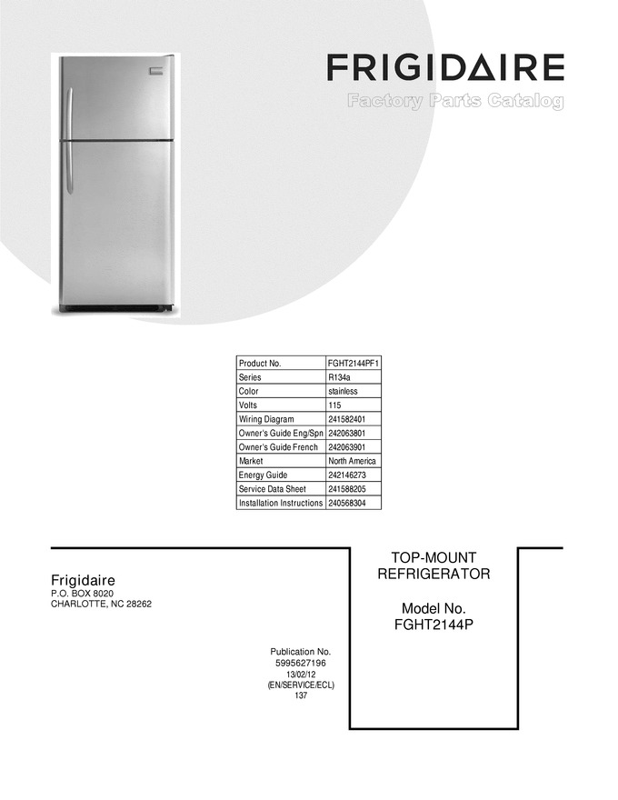Diagram for FGHT2144PF1