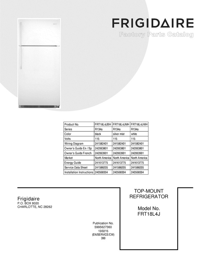Diagram for FRT18L4JWH