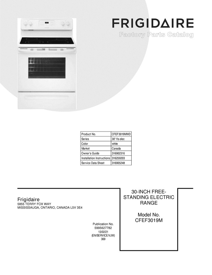 Diagram for CFEF3019MWD