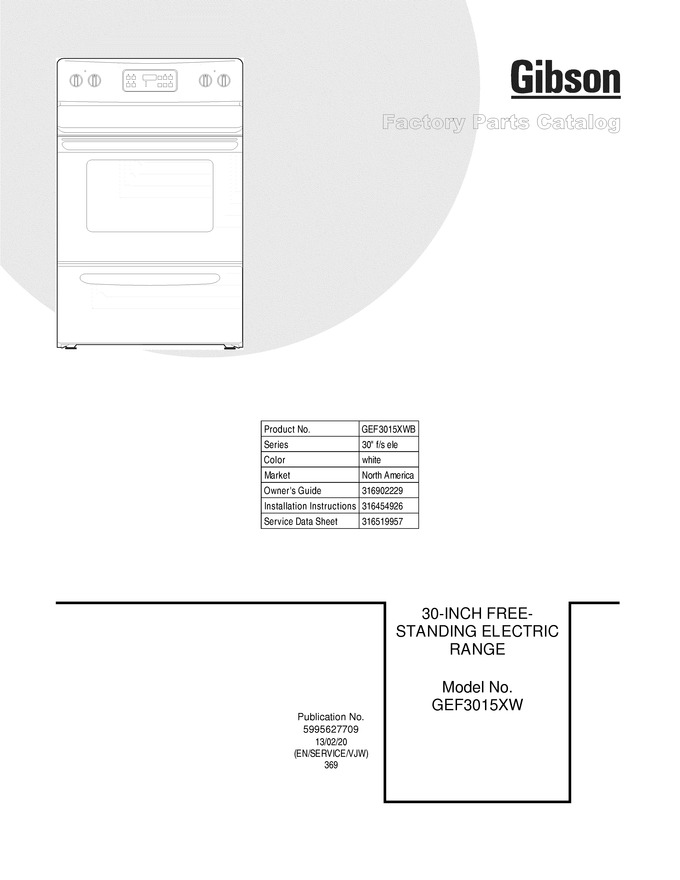 Diagram for GEF3015XWB