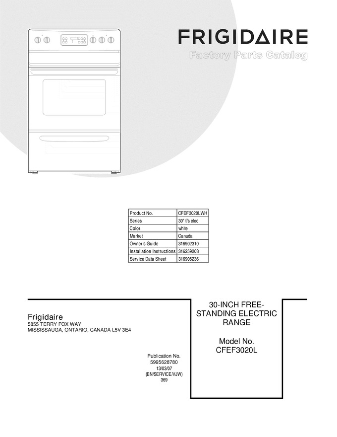 Diagram for CFEF3020LWH