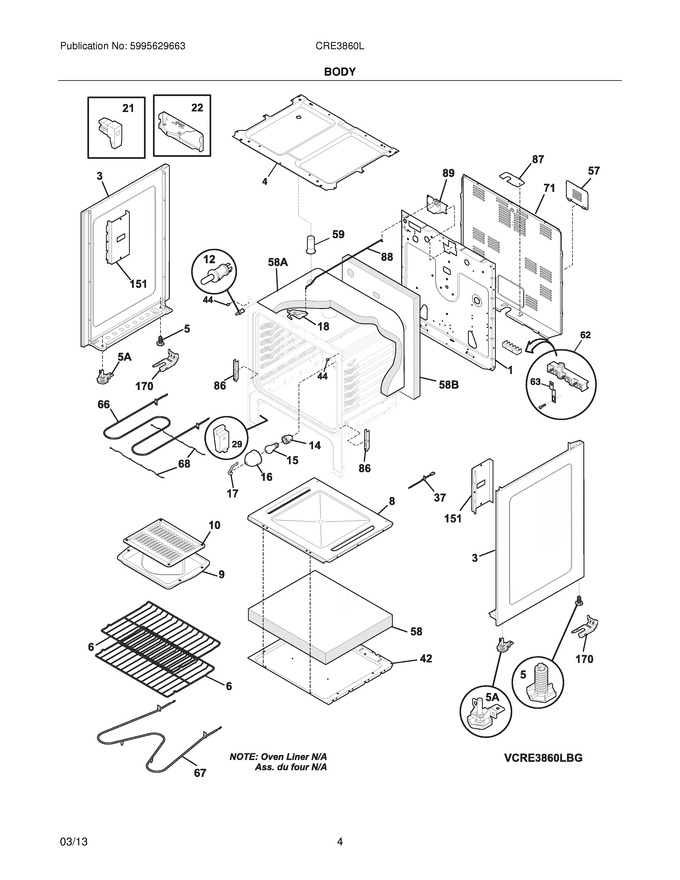 Diagram for CRE3860LBH