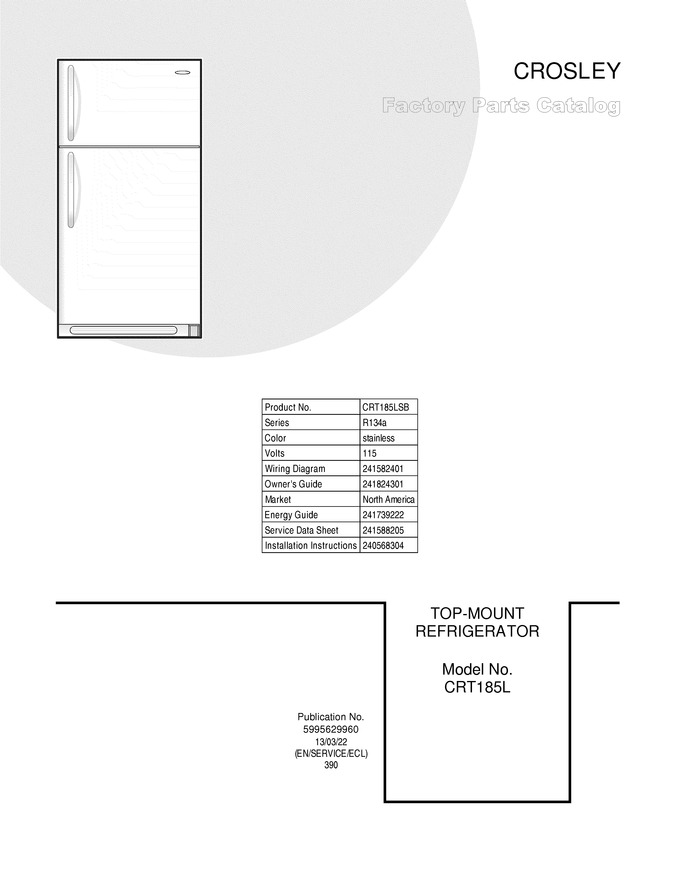 Diagram for CRT185LSB