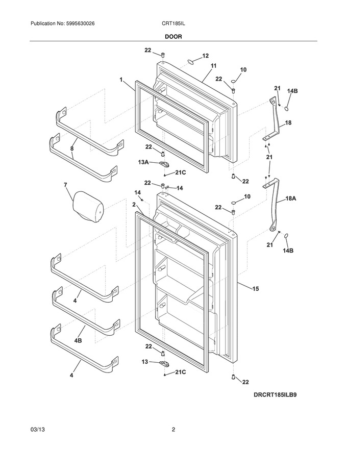 Diagram for CRT185ILW9