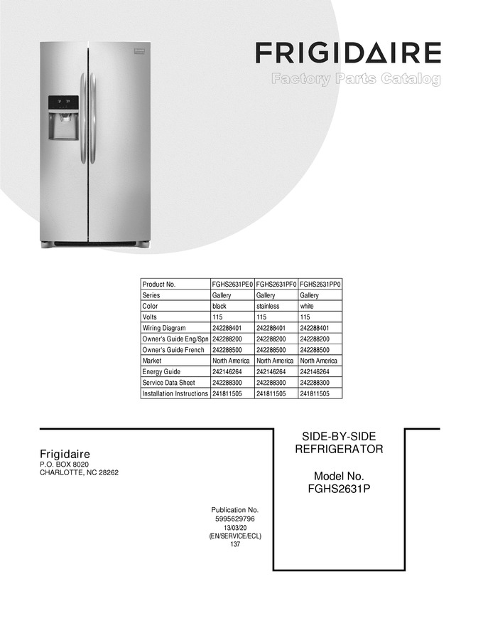 Diagram for FGHS2631PE0