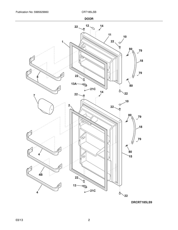 Diagram for CRT185LSB