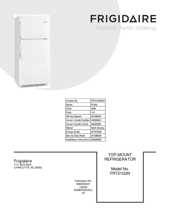 Diagram for FRT21G2NW7
