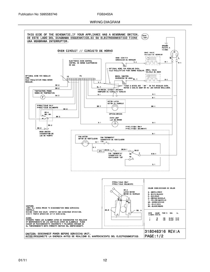 Diagram for FGB24S5ASE