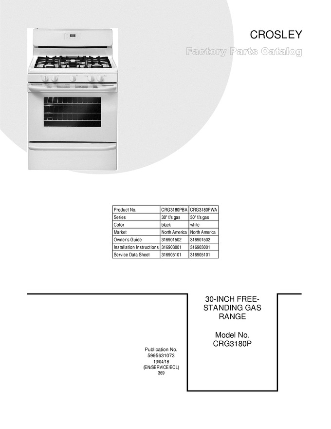 Diagram for CRG3180PWA