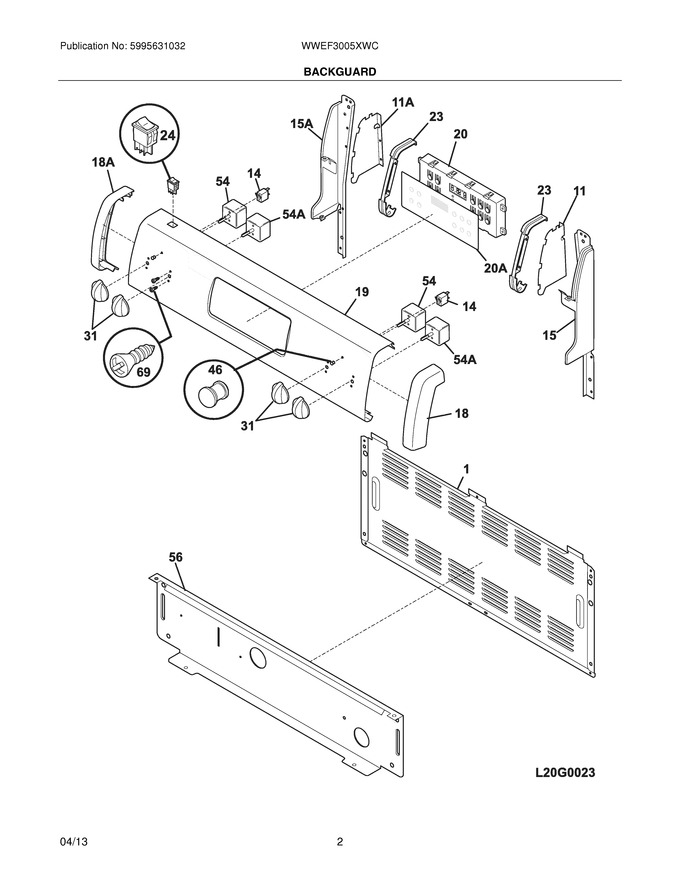 Diagram for WWEF3005XWC