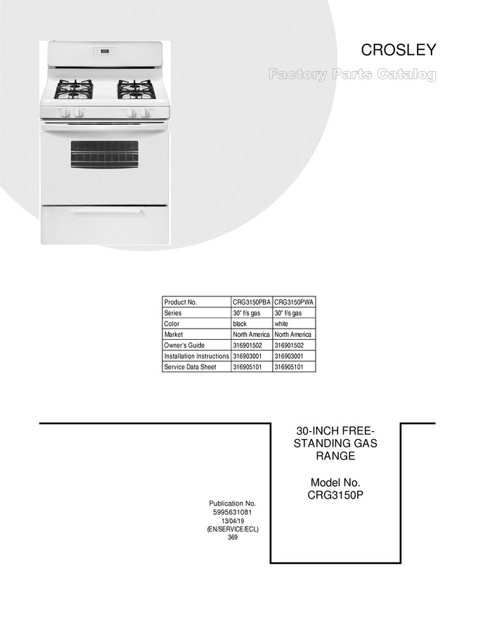 Diagram for CRG3150PBA