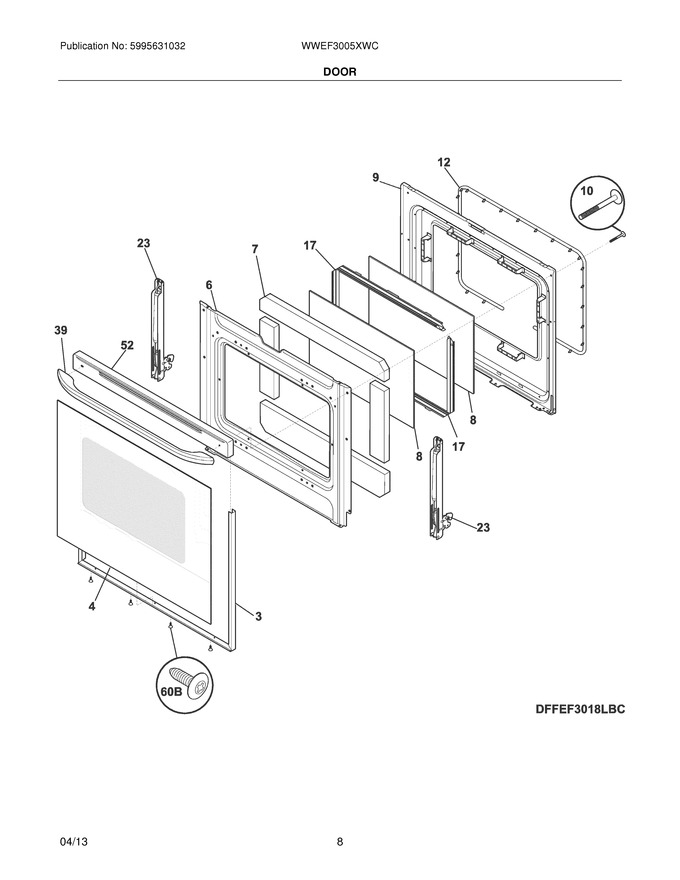 Diagram for WWEF3005XWC