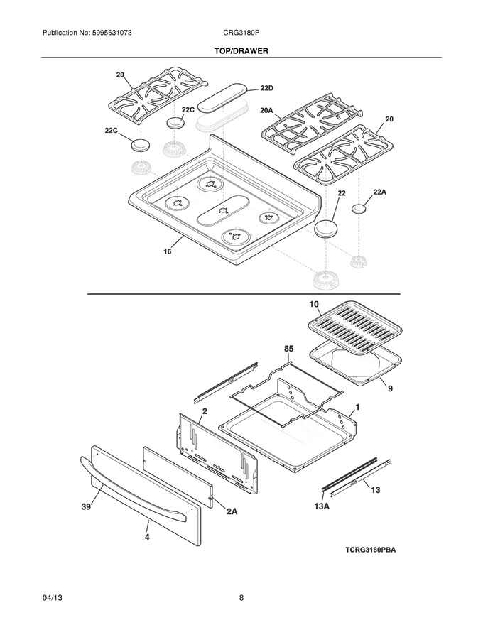 Diagram for CRG3180PBA