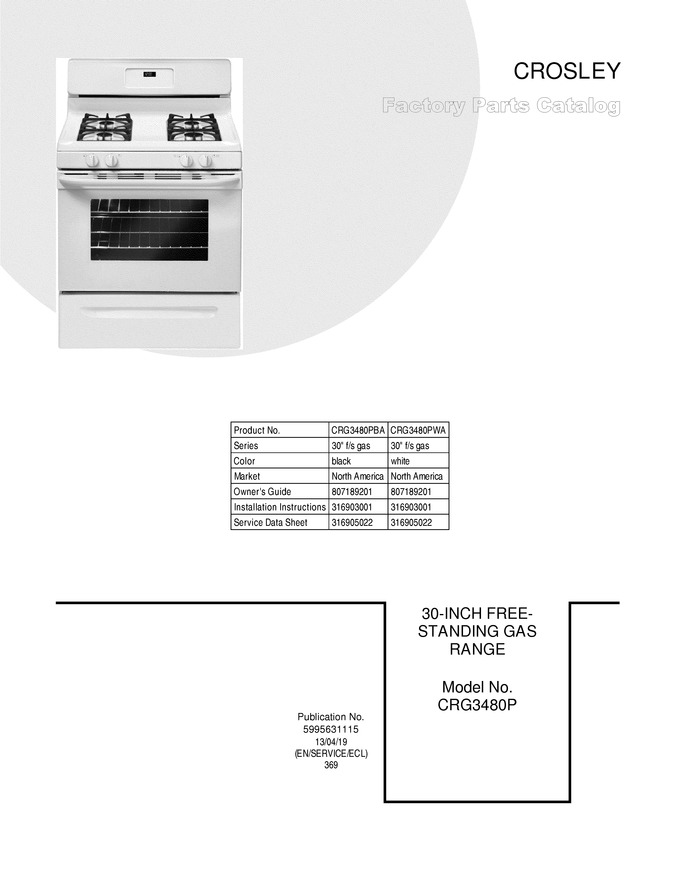 Diagram for CRG3480PBA