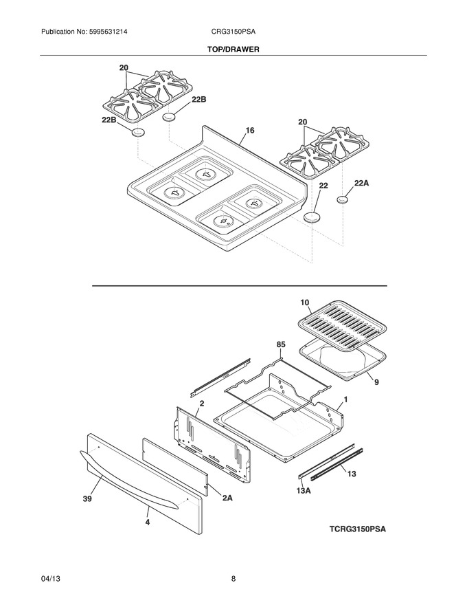 Diagram for CRG3150PSA