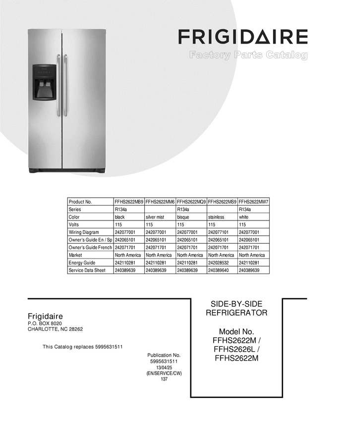 Diagram for FFHS2622MM6