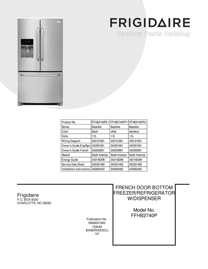Diagram for FFHB2740PE1