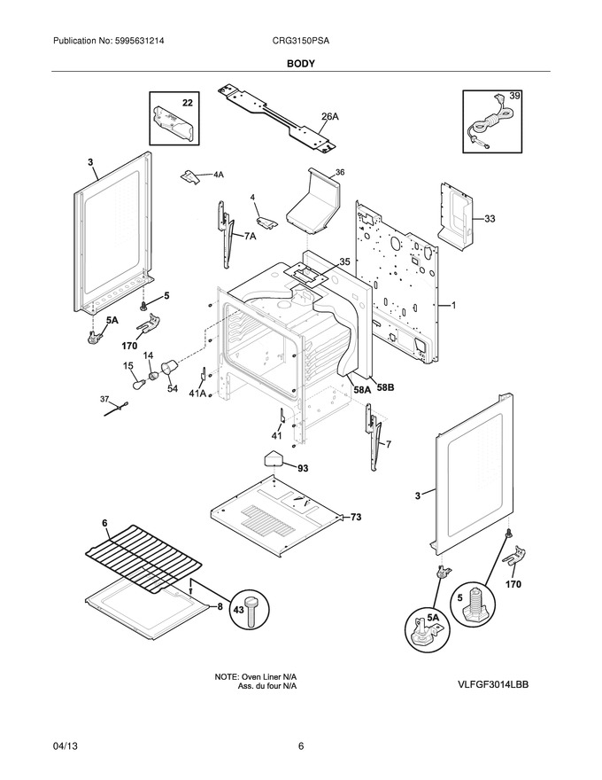 Diagram for CRG3150PSA