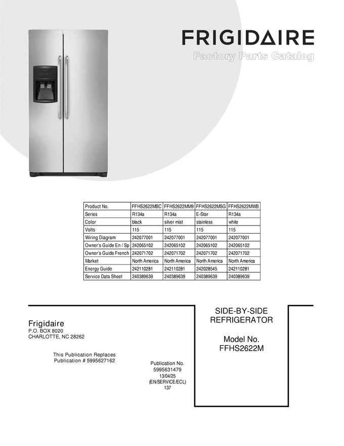 Diagram for FFHS2622MM9