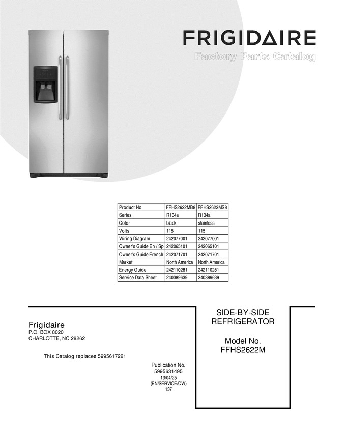 Diagram for FFHS2622MS8