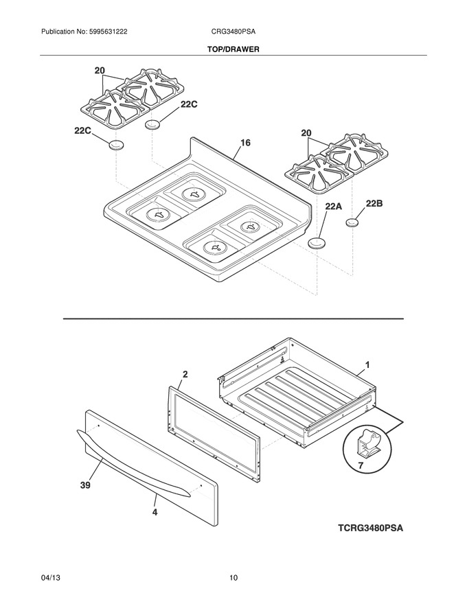 Diagram for CRG3480PSA