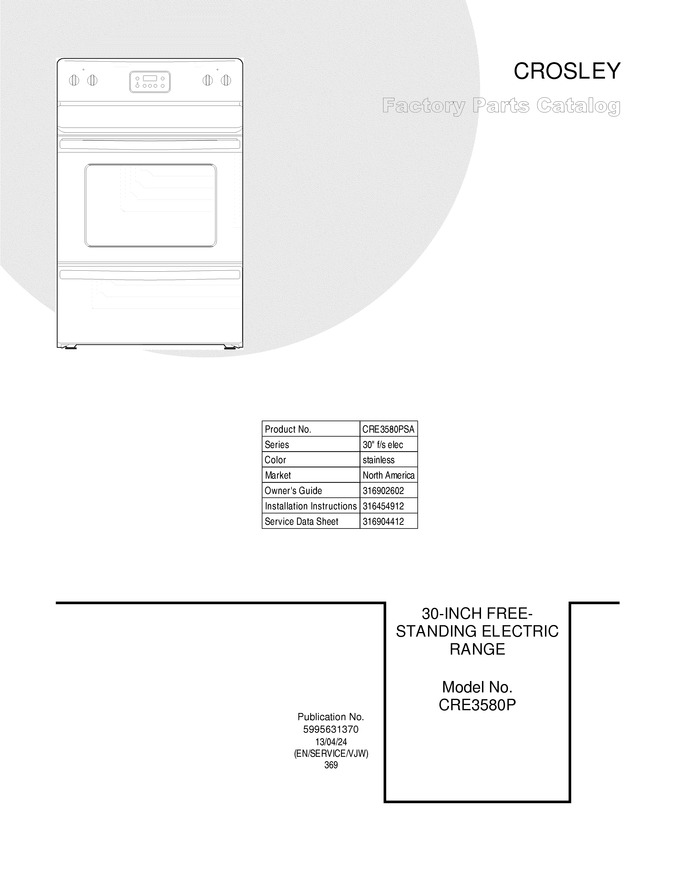 Diagram for CRE3580PSA