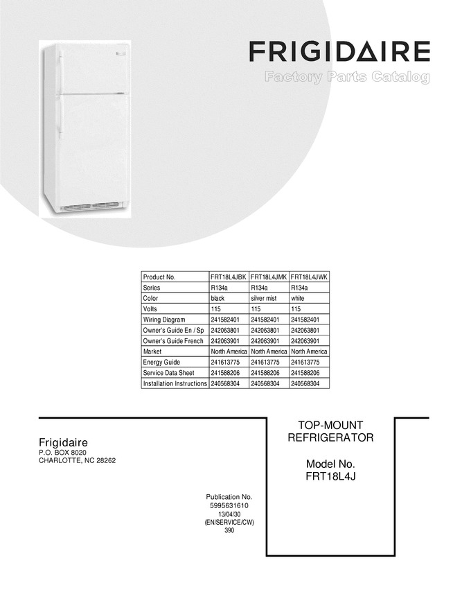 Diagram for FRT18L4JMK
