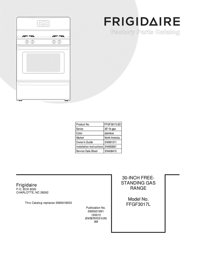 Diagram for FFGF3017LSD