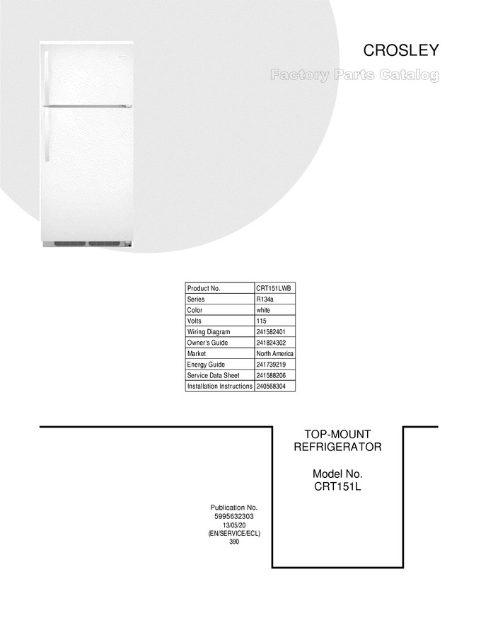 Diagram for CRT151LWB