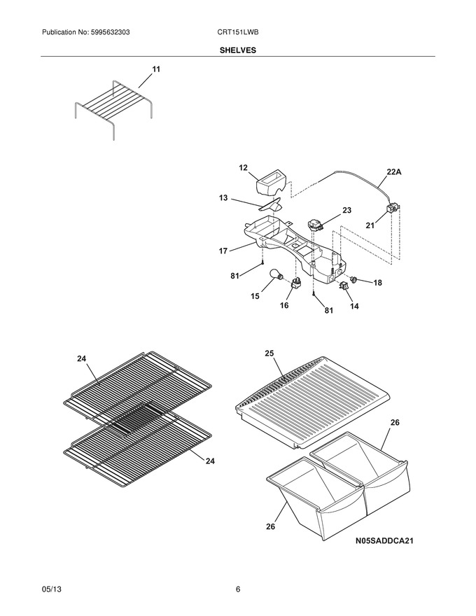Diagram for CRT151LWB