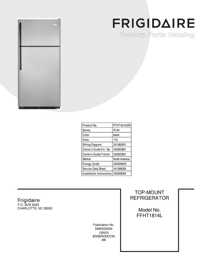 Diagram for FFHT1814LB9